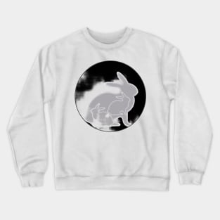 Grunge Rabbit Triads Crewneck Sweatshirt